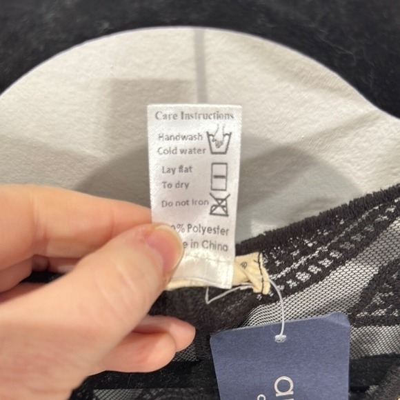 Anna-Kaci California Black Lace Sparkle Shine Cover Up‎ Top Boho Festival - Picture 6 of 7